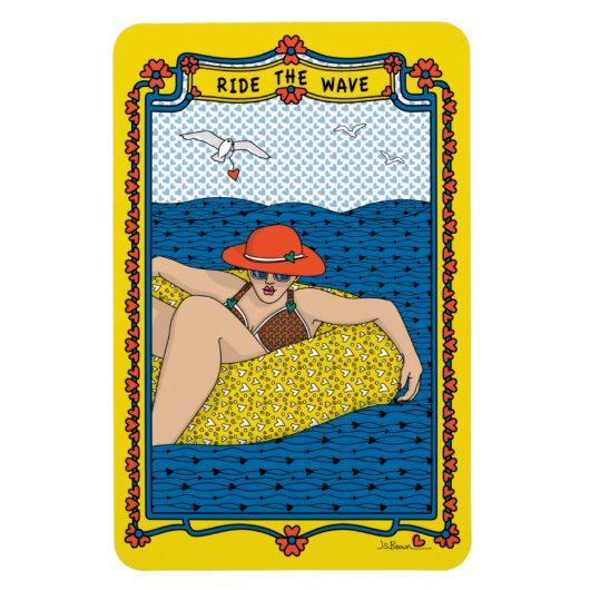 Der Wave_A_Kühlschrank fahren Magnet (Vertikal)