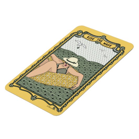 Der Wave_B_Kühlschrank fahren Magnet (Linke Seite)