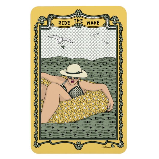 Der Wave_B_Kühlschrank fahren Magnet (Vertikal)