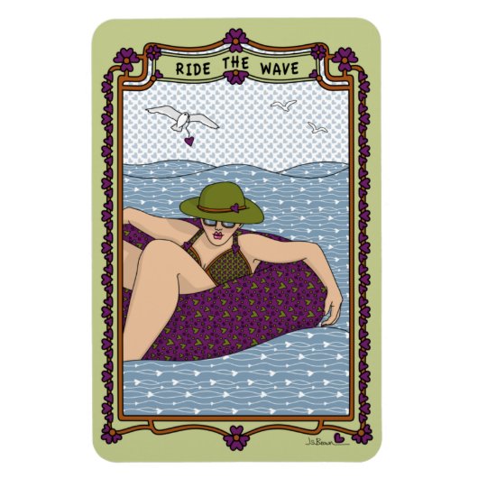 Der Wave_C_Kühlschrank fahren Magnet (Vertikal)