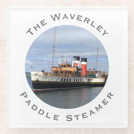 Der Waverley Paddle Steamer Glasuntersetzer (Vorderseite)