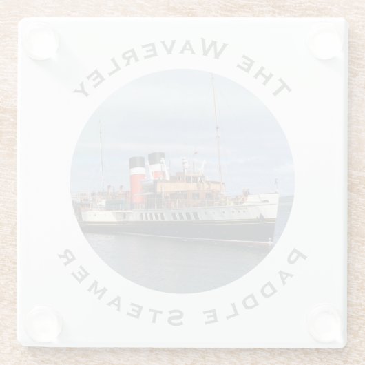 Der Waverley Paddle Steamer Glasuntersetzer (Rückseite)