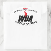 Der WDAAC-Aufkleber Ovaler Aufkleber (Tasche)