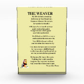 DER WEAVER POEM FOTOBLOCK (Vorderseite)
