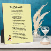 DER WEAVER POEM FOTOPLATTE (Seite)