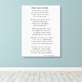 DER WEAVER POEM LEINWANDDRUCK (Insitu (Holzboden))