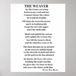 DER WEAVER POEM POSTER