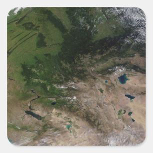 Der Wechsel der Vegetation Quadratischer Aufkleber