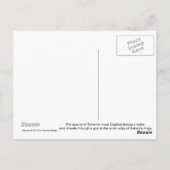 Der Weck von Daphnis Postkarte (Rückseite)