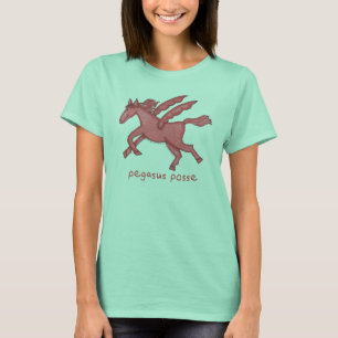Der Wecker der Pegasus-Gruppen-Frauen T-Shirt