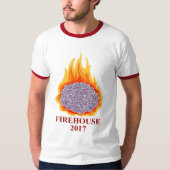 Der Wecker-T-Shirt 2017 lodernder Gehirn-Männer T-Shirt (Vorderseite)