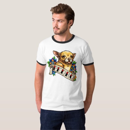 Der Wecker-T - Shirt Chihuahua-Pedro-Männer (Vorne ganz)