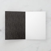 Der Wedding Brüllenzwanziger jahre Kunst-Deko Dankeskarte (Innenseite)