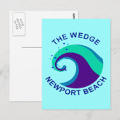 Der Wedge, Newport Beach Postkarte (Vorne/Hinten)