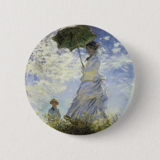 Der Weg, Dame mit einem Sonnenschirm Button