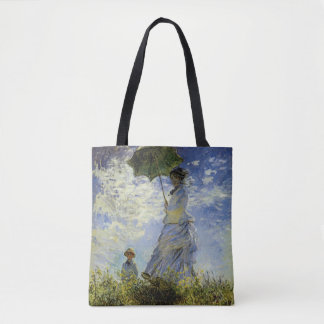 Der Weg, Dame mit einem Sonnenschirm Tasche