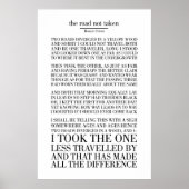 Der Weg, den Robert Frost nicht eingeschlagen hat Poster (Vorne)