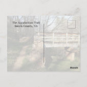 Der Weg der Appalachen Postkarte (Rückseite)