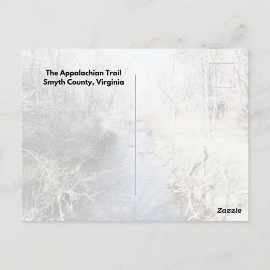 Der Weg der Appalachen Postkarte (Rückseite)