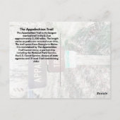 Der Weg der Appalachen Postkarte (Rückseite)