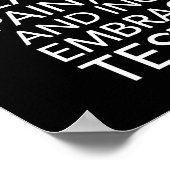 Der Weg der meisten Widerstände - Motivierend Poster (Ecke)