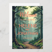 Der Weg der Natur: Eine serene Einladungskarte für