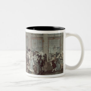 Der Weg der Palais Royal-Galerie, 1787 Zweifarbige Tasse