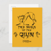 Der Weg der Qilin-Linie Grafik Postkarte (Vorne/Hinten)