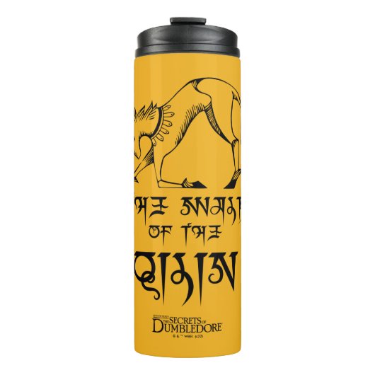 Der Weg der Qilin-Linie Grafik Thermosbecher (Vorderseite)