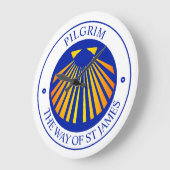 Der Weg der St. James Pilger  Große Wanduhr (Winkel)