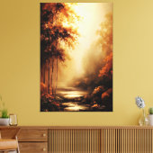 Der Weg des ewigen Herbstes Leinwanddruck (Insitu (Wohnzimmer))