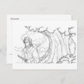 Der Weg des Kriegers Postkarte (Vorne/Hinten)