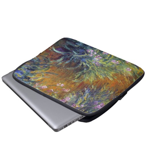 Der Weg durch die Iren von Claude Monet Laptopschutzhülle (Vorne Knopf)
