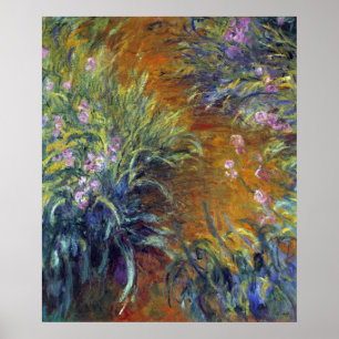 Der Weg durch die Iren von Claude Monet Poster
