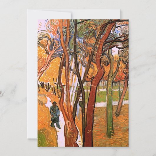 Der Weg: Fallende Blätter von Vincent van Gogh (Vorderseite)