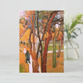 Der Weg: Fallende Blätter von Vincent van Gogh (Stehend Vorderseite)