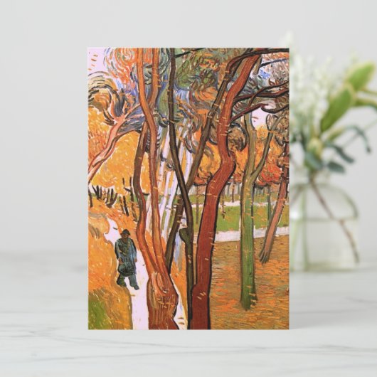 Der Weg: Fallende Blätter von Vincent van Gogh (Stehend Vorderseite)