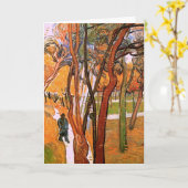 Der Weg: Fallende Blätter von Vincent van Gogh Karte (Gelbe Blume)