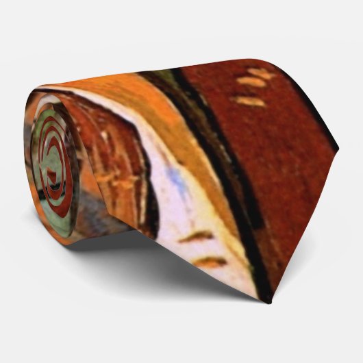 Der Weg: Fallende Blätter von Vincent van Gogh Krawatte (Gerollt)