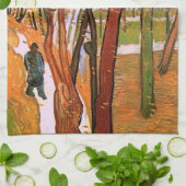 Der Weg: Fallende Blätter von Vincent van Gogh Küchentuch (Gefaltet)