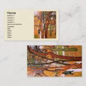 Der Weg: Fallende Blätter von Vincent van Gogh Visitenkarte (Vorne/Hinten)