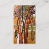 Der Weg: Fallende Blätter von Vincent van Gogh Visitenkarte (Rückseite)