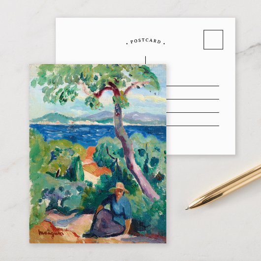 Der Weg hinter Oustalet | Henri Manguin Postkarte