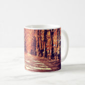 Der Weg im Herbstwald Kaffeetasse (VorderseiteRechts)