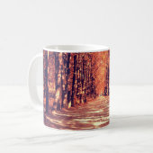 Der Weg im Herbstwald Kaffeetasse (Vorderseite Links)