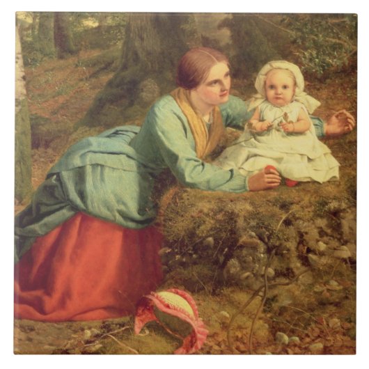 Der Weg, in dem das Brown-Blätter verbreitet wird, Fliese (Vorderseite)