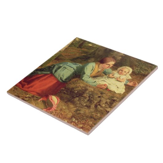 Der Weg, in dem das Brown-Blätter verbreitet wird, Fliese (Seite)