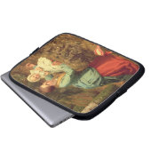 Der Weg, in dem das Brown-Blätter verbreitet wird, Laptopschutzhülle (Vorne Knopf)