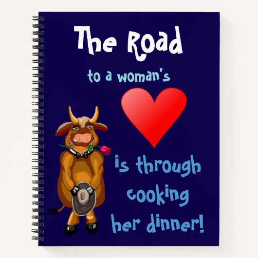 Der Weg ins Herz einer Frau Notizblock (Vorderseite)