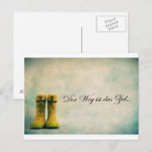 Der Weg ist das Ziel. Postkarte (Vorne/Hinten)